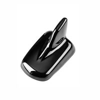 Ornament antena tip rechin, negru, cu adeziv, C1 BLK