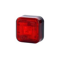 Lampa gabarit 67x67 LED, rosie, 12/24V, tip MAN F90, 2000, LD098 Horpol