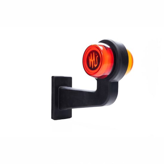 Lampa gabarit brat 149mm, cotit la 90°, galben cu rosu, LED Neon, dreapta, W74.4 LOGO 2263 P/II WAS
