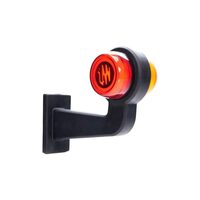 Lampa gabarit brat 191mm, cotit la 90°, galben cu rosu, LED Neon, dreapta, W74.1 LOGO 2254 P/II WAS