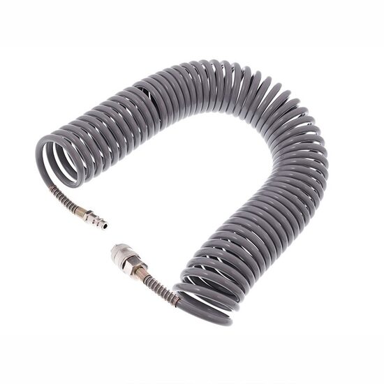 Furtun spiralat pentru aer comprimat 10m, 5x8mm, 12bar, polietilena, 63824 Carmotion