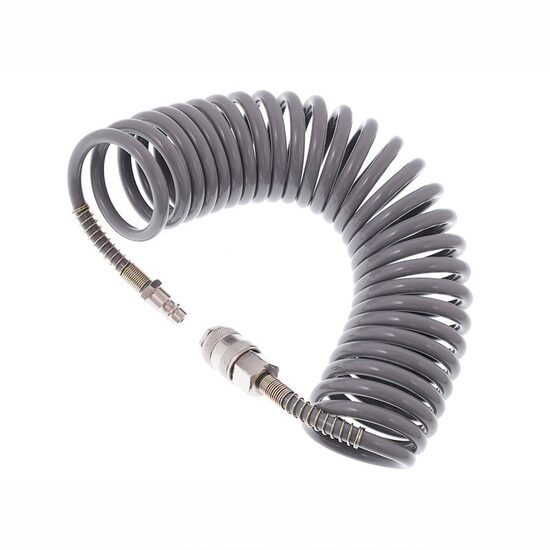 Furtun spiralat pentru aer comprimat 5m, 5x8mm, 12bar, polietilena, 63823 Carmotion