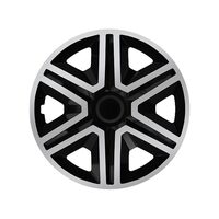 Set 4 capace roti 15inch, argintiu cu negru, KC63132 Carmotion 