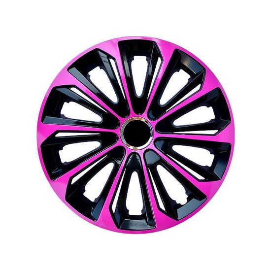 Set 4 capace roti 15inch, roz cu negru, KC63174 Carmotion 