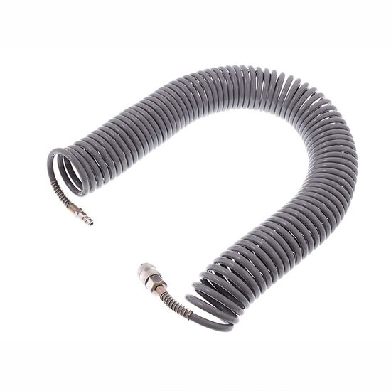 Furtun spiralat pentru aer comprimat 15m, 5x8mm, 12bar, polietilena, 63825 Carmotion