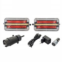 Kit lampi remorca 155x80, LED, cu magnet, wireless, fisa 7 pini, TT.12028B