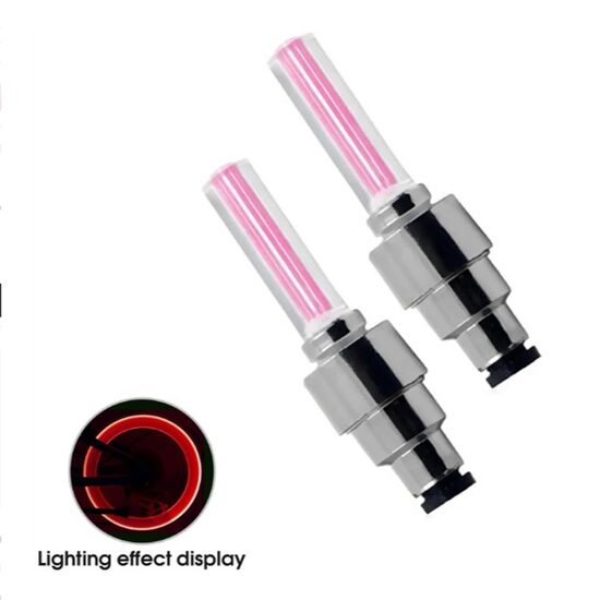 Ornament capacele valva cu LED rosu, auto, moto, velo, set 2 bucati, QMZ-03-red