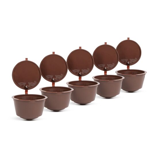 Set 5 Capsule reincarcabile pentru cafea, compatibile cu Dolce Gusto, Circolo, Genio2, Mini, Mini Me si Melody, 57369 Family 