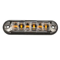 Proiector stroboscopic, 103x26, 12-24V, 6LED-uri, cu 2 garnituri, monatare pe bullbar sau suprafata plana., 4 tipuri de flash-uri, FT-205 Fristom