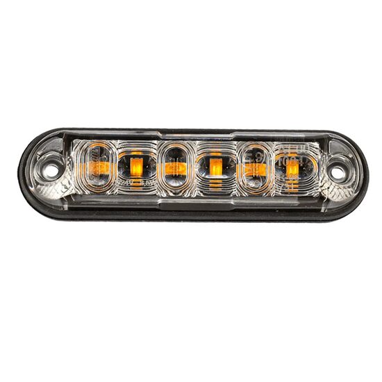 Proiector stroboscopic, 103x26, 12-24V, 6LED-uri, cu 2 garnituri, monatare pe bullbar sau suprafata plana., 4 tipuri de flash-uri, FT-205 Fristom