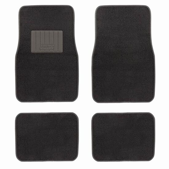 Set 4 covorase universale mocheta, 67x44, negre, PLUSH02 Car+