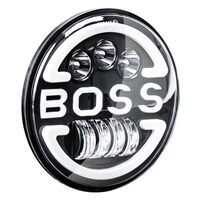 Far cu 2 faze, Hi-Low, cu DRL, BOSS, 9-36V, pentru Jeep si moto, 03625 Amio
