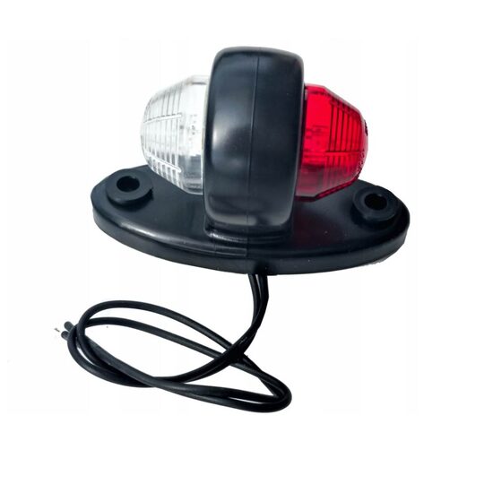 Lampa gabarit cu brat 52mm, 2 LED-uri, alb cu rosu, Hor51, LD465 Horpol