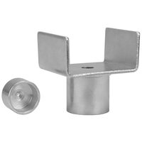 Adaptor tip U, pentru cric hidraulic, cu 2 adaptoare fi20 si fi27, 25x53x45mm, 430.81 Alca 