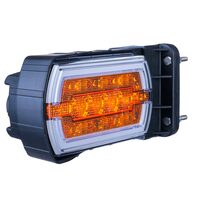 Lampa semnalizare fata cu pozitie, LED, 120x70, cu prindere pe teava, fi20-30, CLEO front, LZD 2789 R1 Horpol
