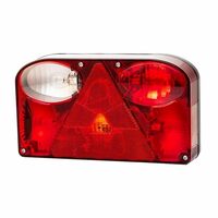 Lampa spate 238x138, 6 functii, cu triunghi, ceata si mers inapoi, stanga, mufa 6 pini, FT-089 L BAJONET 6PIN Fristom