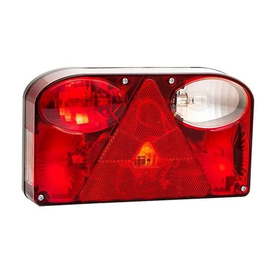 Lampa spate 238x138, 6 functii, cu triunghi, ceata si mers inapoi, dreapta, mufa 6 pini, FT-089 P BAJONET 6PIN Fristom