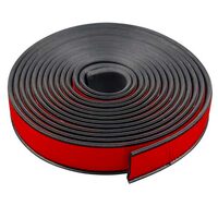 Cheder ornament protectie aripa, 55x7mm, tip L, negru, set 4 bucati x 1.6m, FS-7016