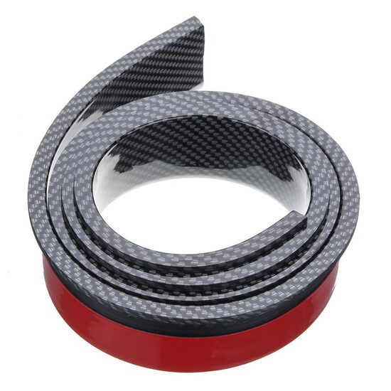 Cheder ornament protectie aripa, 30x7mm, tip L, carbon, set 4 bucati x 1.6m, FS-7013