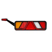 Lampa stop 450x138, 24V, LED, 6 functii, pozitie, frana, semnalizare ,ceata, mers inapoi, catadioptru, cu lampa gabarit, cu mufa 7 pini, stanga, FT-700-146L Amp7 Fristom 