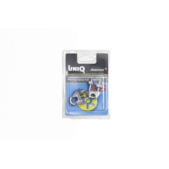 Brida galvanizata U.S. TYPE  fi1/4" (fi6.35mm), UniQ B9526024-blister/2buc