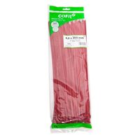 Set 100 coliere plastic 300x4.8mm, Rosii Cofil 300026R