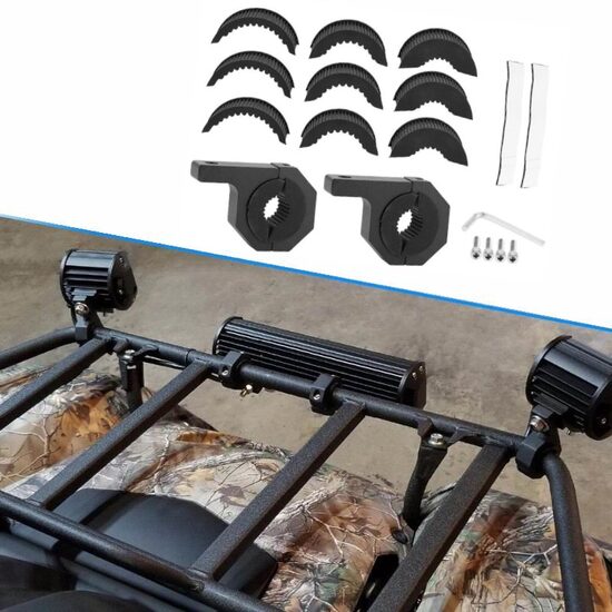 Set 2 suporti proiectoare, prindere pe rollbar sau bullbar, reglabil fi 21-49mm, S.P.001 247 Lighting