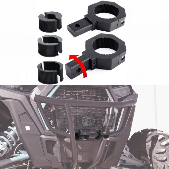 Set 2 suporti proiectoare, prindere pe rollbar sau bullbar, reglabil fi 21-51mm, rotatie 360°, S.P.038 247 Lighting