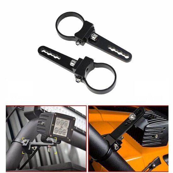 Set 2 suporti proiectoare, prindere pe rollbar sau bullbar, fi 50mm,  rotatie 360°, S.P.012 247 Lighting