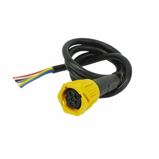 Mufa conector lampa fisa baioneta 6 pini, galbena, cu cablu 1m, WTY Bayonet L 6pin M10 Fristom