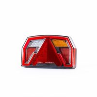 Lampa spate 240x140, LED, 6 functii, cu triunghi, ceata si mers inapoi, cu mufa, dreapta, FT-372 P NT LED BAJONET 6PIN