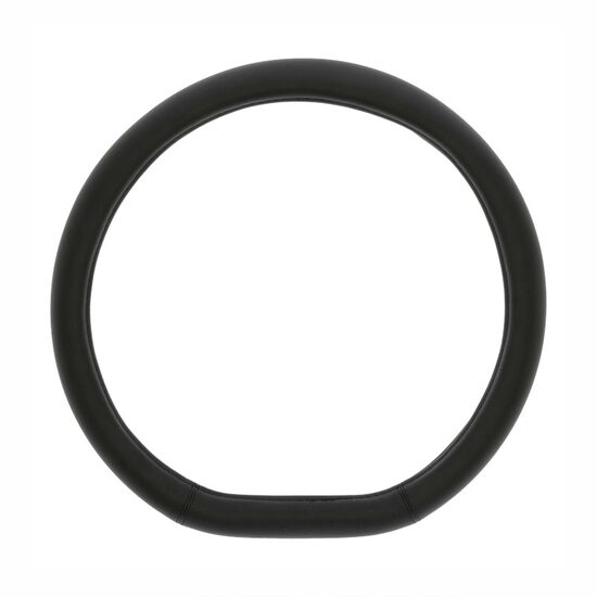 Husa volan 35-36cm neagra, imitatie piele, sport, forma D-SHAPE, 2505DT1 SwissDrive