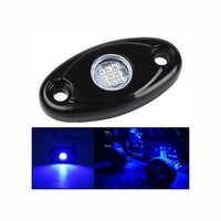 Set 2 lumini ambientale, sub masina, 9 LED-uri, 12V, 500lm, albastre, Led Rock Light, HHRYS9B