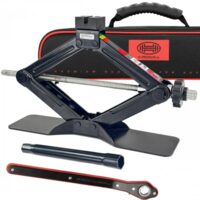 Cric foarfeca 1500kg, OEM, VW, strangere cu cheie cu clicket sau bormasina, Heyner 347.36
