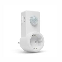 Priza cu senzor miscare, 120° - max 10m, max 1200W, IP20, alba,  Motion Senzor Socket, 18697 Delight