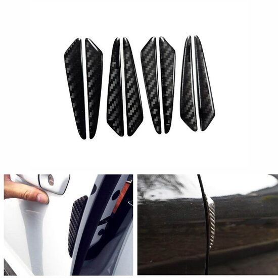 Set 8 bucati protectie usa, carbon, PU.1281