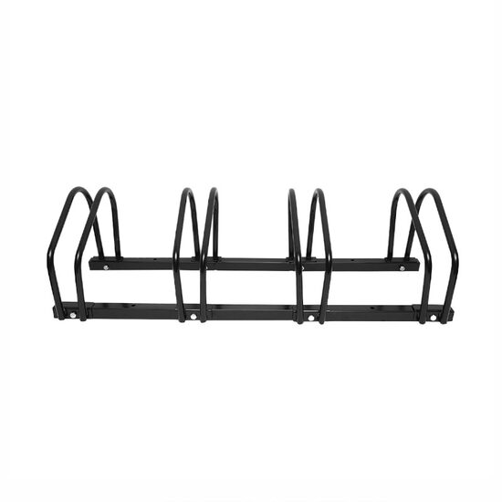 Suport parcare pentru 4 biciclete, metal, negru, parcare exterioara sau garaj, BK77044