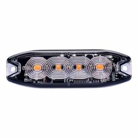 Proiector stroboscopic 4 LED-uri, 12-24V, 12W, galben, 98x31, Slim LW0037-2 TruckLed
