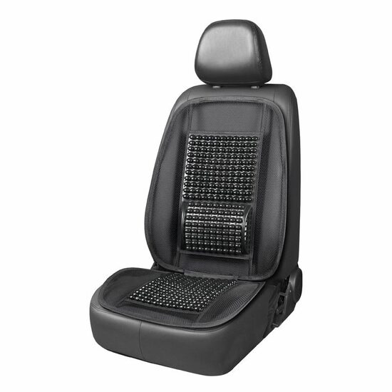 Perna scaun cu bile negre, 98x49cm, cu suport lombar ergonomic plasa, 03645 Amio