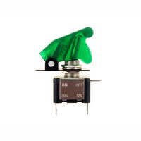 Intrerupator On-Off flick 12V, 20A, Led, verde, Top Gun, 58096 Carmotion