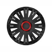 Capac roata 16inch, ACTIVE RR, negru cu inel rosu, KV6442 Versaco