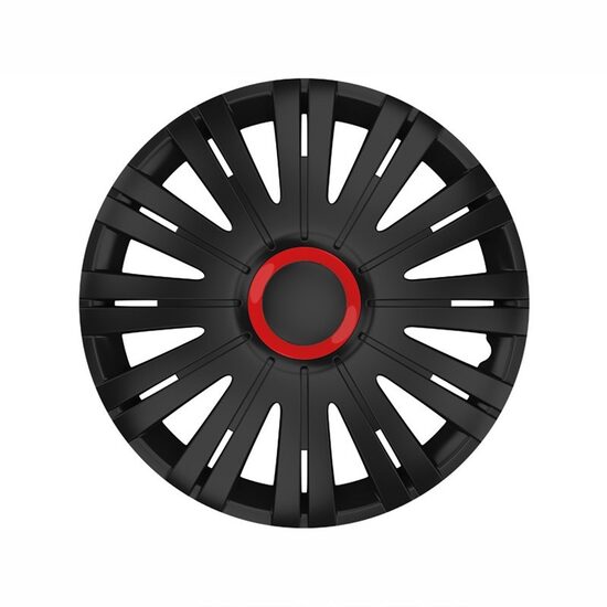 Capac roata 16inch, ACTIVE RR, negru cu inel rosu, KV6442 Versaco