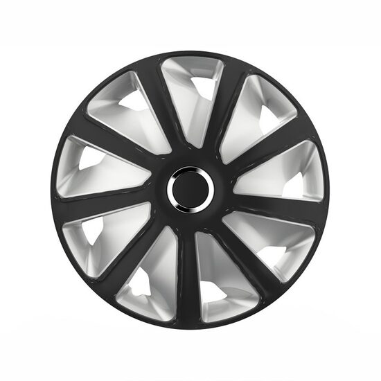 Capac roata 15inch, Craft RC, negru silver cu inel, KV4950 Versaco