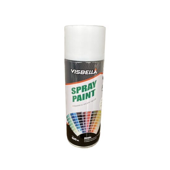 Spray vopsea alb lucios, 400ml, 010, 52710 Visbella