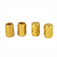 Ornament capacele valva hexagonale, 16mm, aurii, set 4 bucati, 03633 Amio