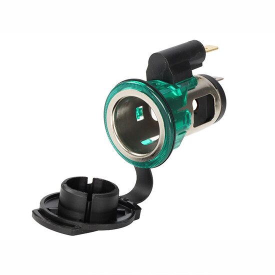 Priza bricheta 12-24V, LED, incastrabila cu capac, max 20A, tip EURO, 63225 Carmotion 