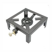 Arzator pirostrie pe gaz, portabil, 25x25x10cm, din fonta, LW70