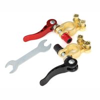 Set 2 borne acumulator cupru 12-24V, fixare-decuplare rapida, 500A, cu cheie fixa, 83021 Carmotion