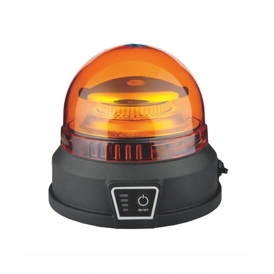 Girofar wireless 12V-24V, h148, cu Led, 3 functii, cu acumulator, reincarcabil 12-24V si 220V, prindere cu magnet, TT.14540