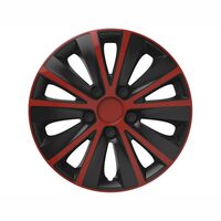 Capac roata 15inch, Rapide, rosu cu negru, KV0839 Versaco